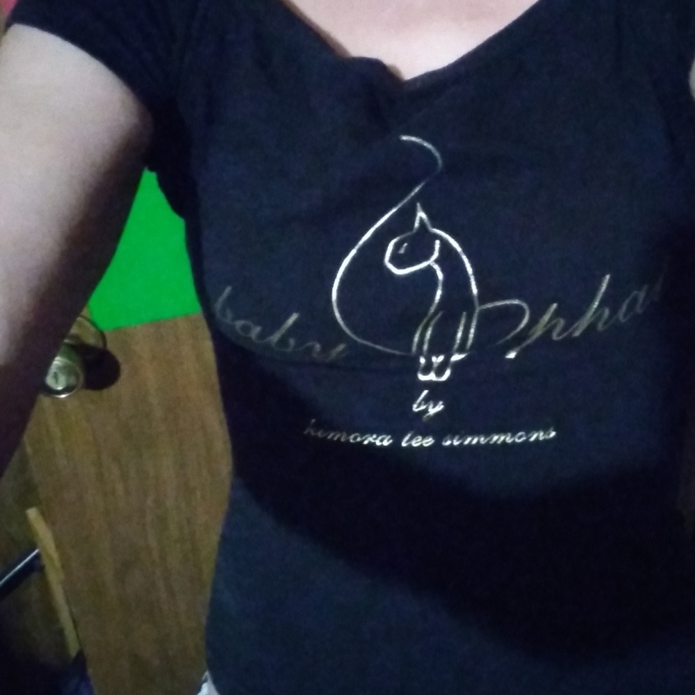 EUC👚Authentic Baby PHAT Fitted T Ruched Sleeves👚